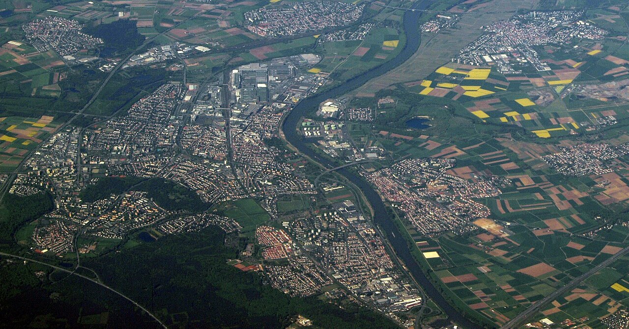 Stadtansicht von Rüsselsheim am Main